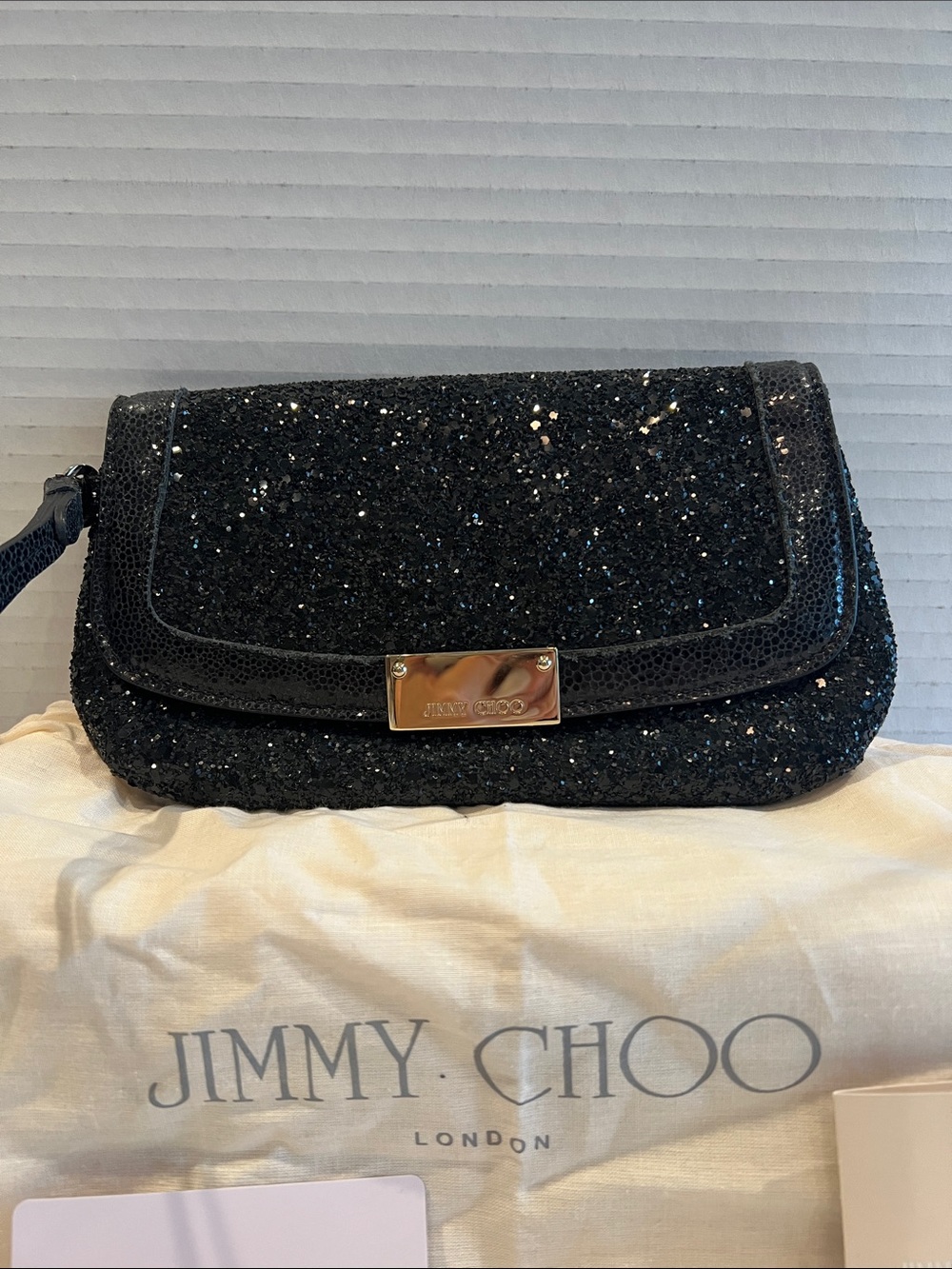 Authentic Jimmy Choo Zeta clutch